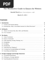 The Woodnotes Guide to Emacs for Writers