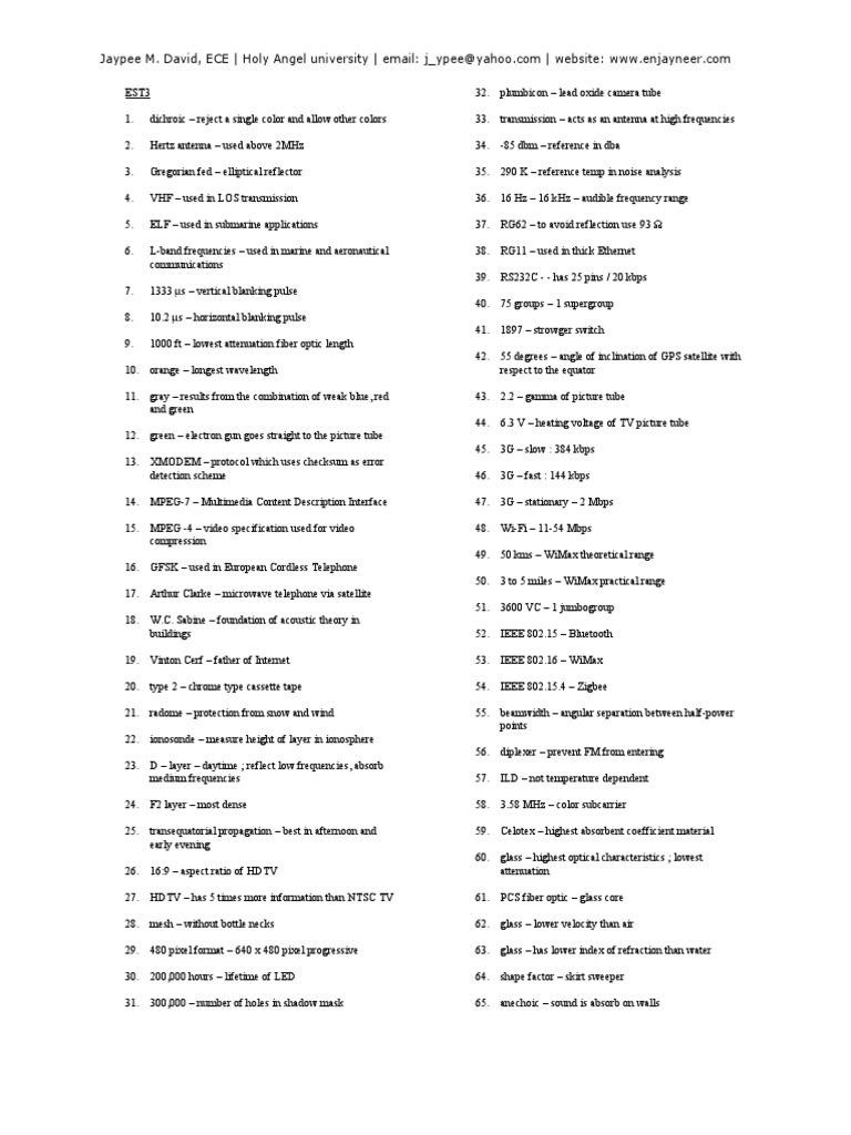 EST3 | PDF | Detector (Radio) | Radio