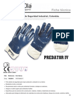 Guante Nitrilo Predator Zubiola FICHA TECNICA PDF