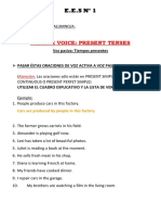 Passive Voice Present Tenses PDF