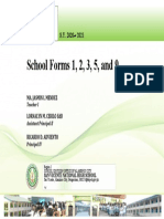 School Forms 1, 2, 3, 5, and 9: Ma. Jasmin I. Mendez