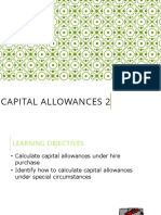 Calculate Capital Allowances for Hire Purchase and Special Circumstances