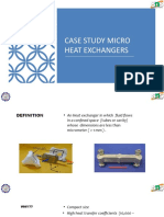Case Study on Micro Heat Exchangers