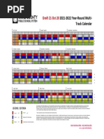 Draft 2021-22 WCPSS Multi-Track Year-Round Calendar