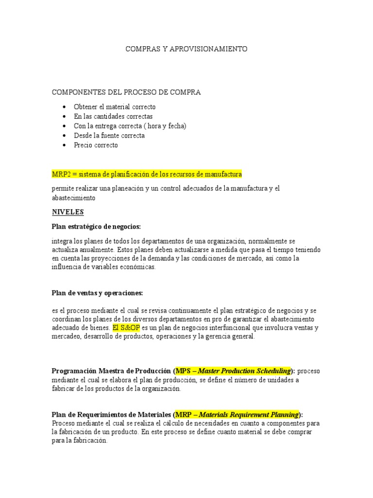 Estrategias Efectivas de Compras y Abastecimiento | PDF | Inventario ...