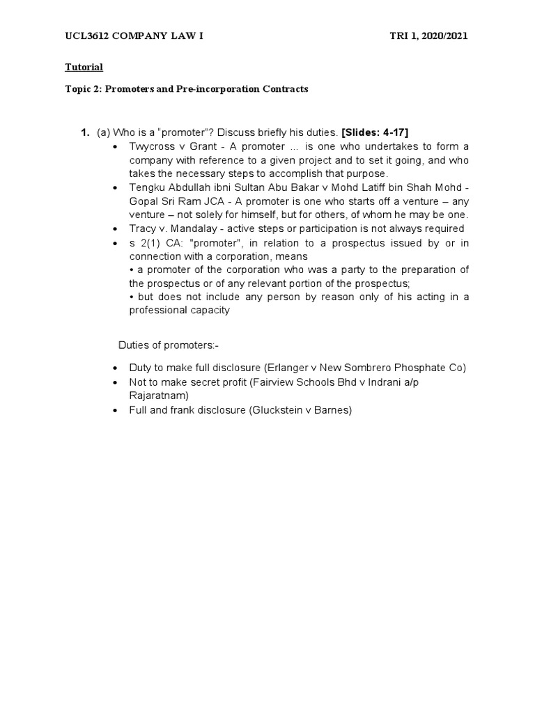 Ppt The Concept Of Promoter Pre Incorporation Contract Powerpoint Presentation Id 6707039