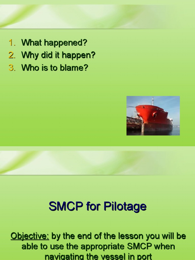 SMCP Pilotage Communication Guide | PDF | Maritime Pilot | Ships