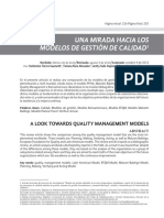Una Mirada Hacia Los Sistemas de Gestión de Calidad