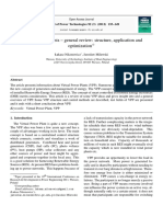 Virtual Power Plants - General Review: Structure, Application and Optimization