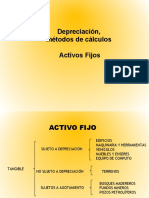 Depreciacion Metodos Calculo ACTIVOS - FIJOS