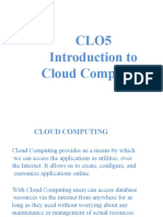 8 - Intro To Cloud Computing