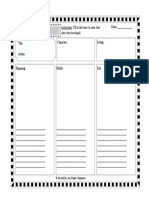 Basic Story Map Template For Kindergarten