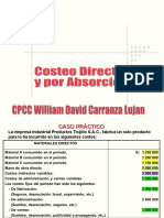 Ejemplo Desarrollado de Costo Directo VS Absorvente