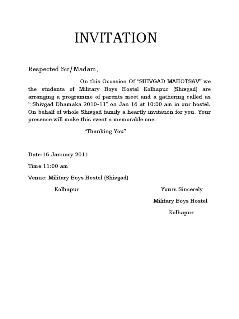 INVITATION | PDF