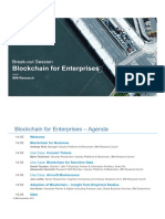 Blockchain For Enterprises - Agenda