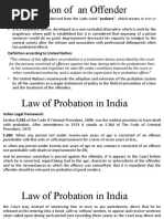 Probation of Offender Act