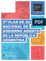Tercer Plan Accion Nacional Gobierno Abierto Argentina 2017 PDF