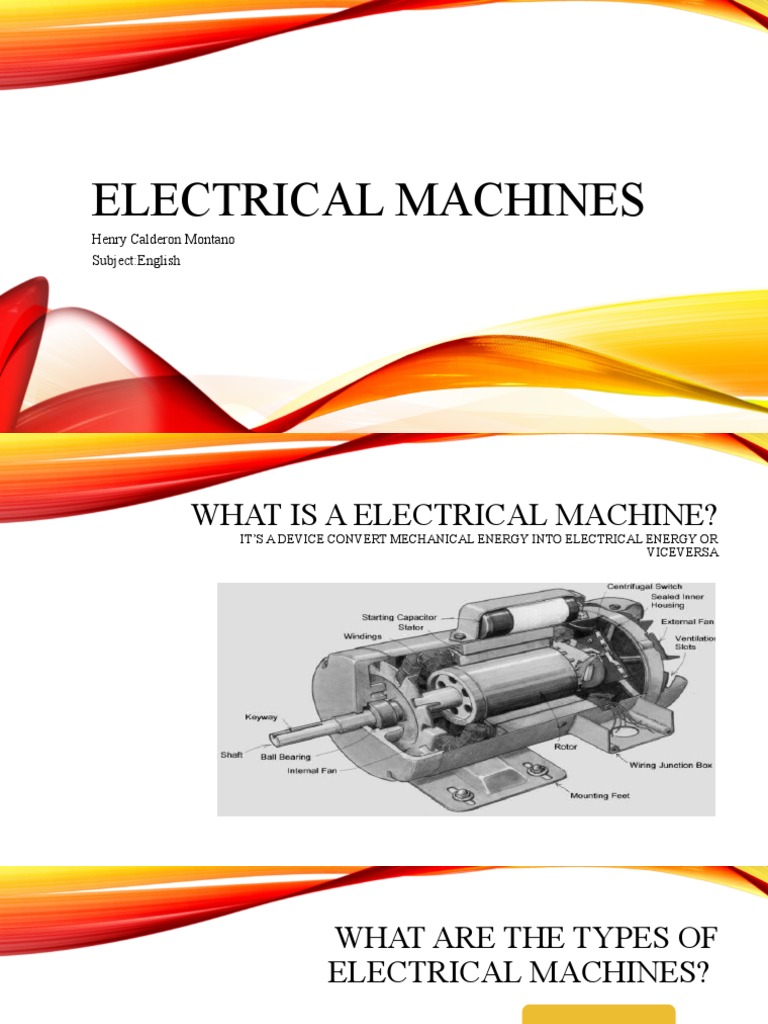 Types of Electrical Machines Explained | PDF