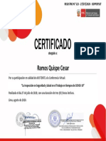 Certificado de Ministerio de Trabajo
