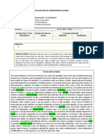 Evaluación Formativa de Habilidades Lectora Correccións