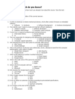 Pre Test - CC 201 - Introduction To Computing PDF