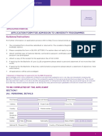 RU Application Form PDF