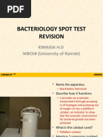 Bacteriology Spot Test Revision 1