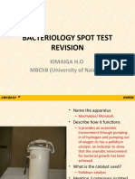Bacteriology Spot Test Revision 1