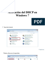 Activación Del DHCP en Windows 7 y 10