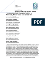 Tucum-do-Pantanal (Bactris Setosa Mart.) : Physicochemical Characterization of Almonds, Press Cake and Crude Oil