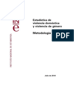 Estadística de Violencia Doméstica y Violencia de Género: Metodología