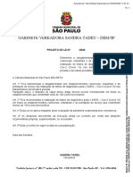 Gabinete Vereadora Sandra Tadeu - Dem/Sp: Projeto de Lei #/2020