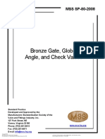 Bronze Gate, Globe, Angle, and Check Valves: MSS SP-80-2008