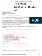 Mike Israetel 5 Week Hypertrophy Workout Spreadsheet (2020) - Lift Vault PDF