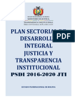 Plan Sectorial de Desarrollo