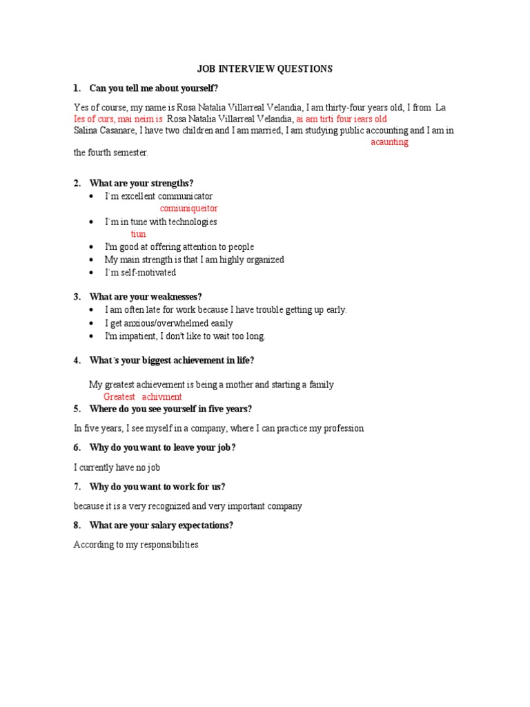 Housekeeping Interview Insights | PDF