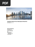 Installation Guide For Cisco Unity Express Virtual 9.0.x: Americas Headquarters