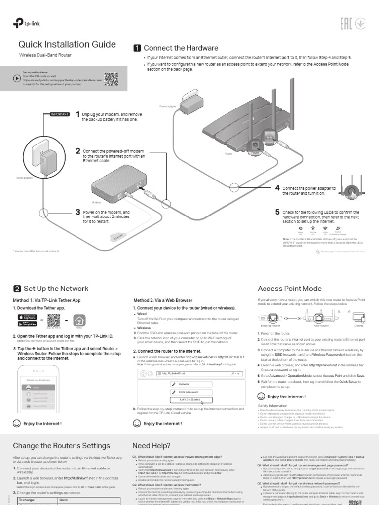 Quick Installation Guide: Connect The Hardware | PDF | Wi Fi | Wireless ...
