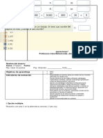 Segunda Prueba Matemática Octubre