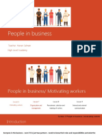 Motivating Workers Organizational Structure