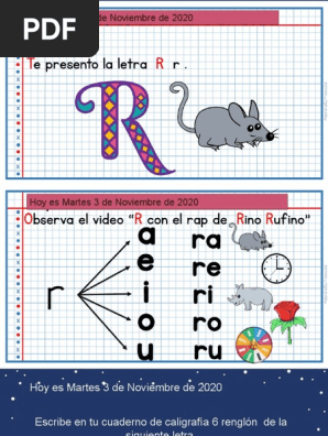 Letra R Pdf