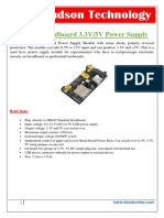 Breadboard Power Supply Module Datasheet
