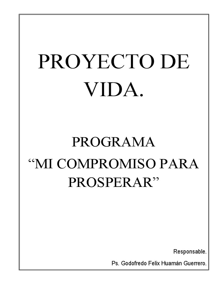 Taller Proyecto de Vida - Sesiones de Taller | PDF | Vida | Sociedad