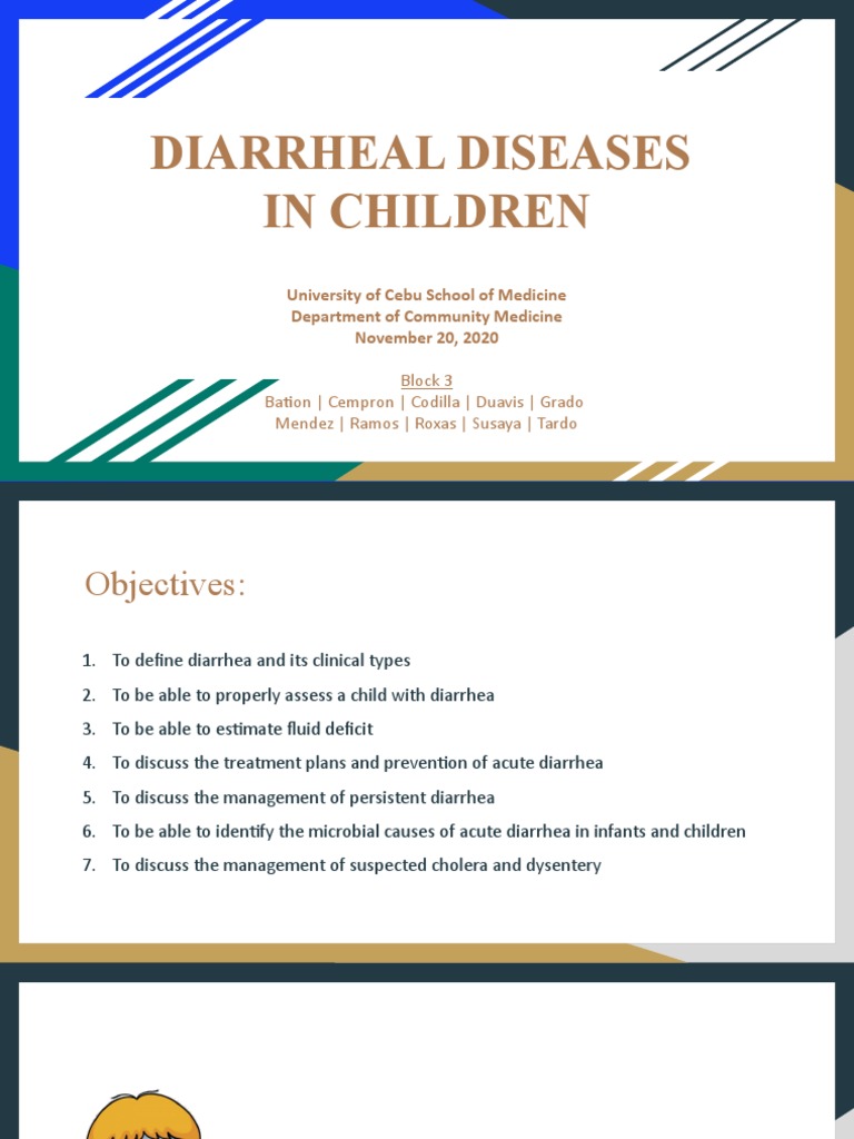 CPG Diarrheal Disease PDF Diarrhea Breastfeeding