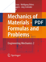 Mechanics of Materials - Formulas and Problems