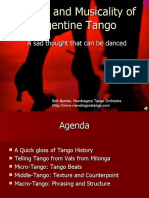 History and Musicality of Argentine Tango