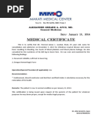 Pre Employment Medical Test Form | PDF