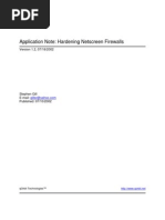 Application Note Hardening Netscreen Firewalls