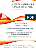 Desastres Naturales y Sociales en El Perú Del 25 Al 29 de Mayo