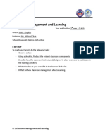 Belarmino Elmer - FS1 - Episode 1 - Classroom Management and Learning PDF